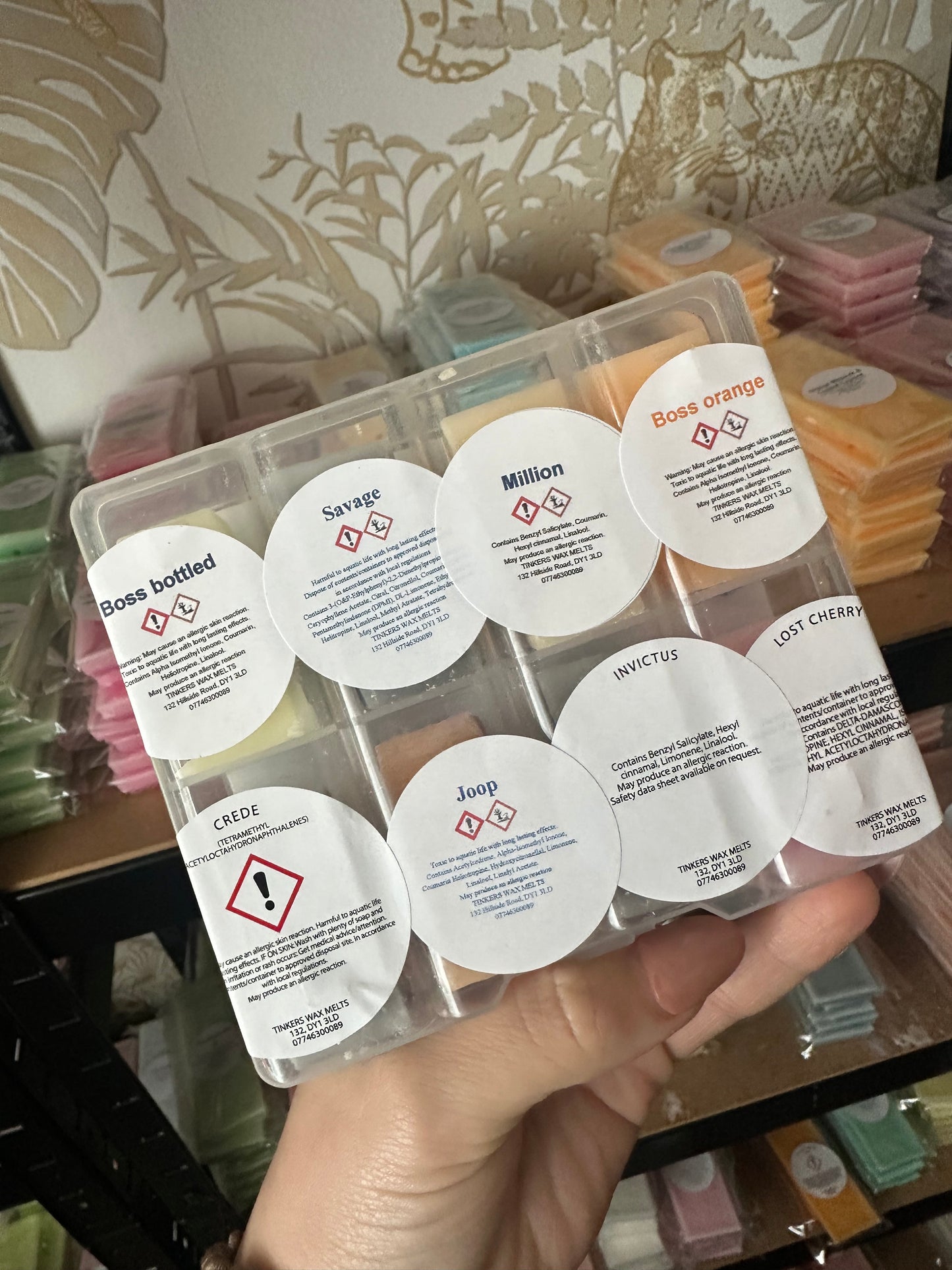 Aftershave fragrance sample collection