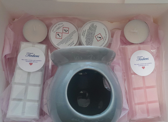 Tealight burner gift set