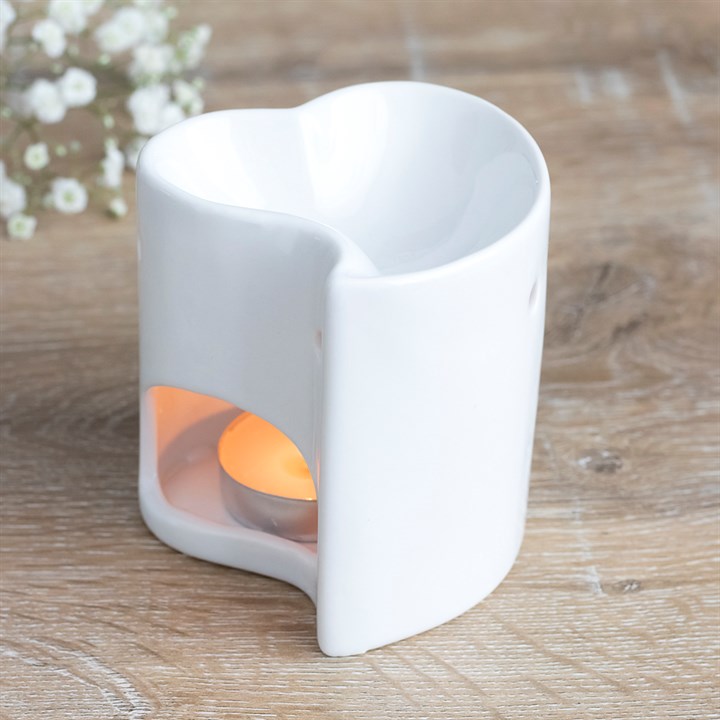 White heart ceramic burner