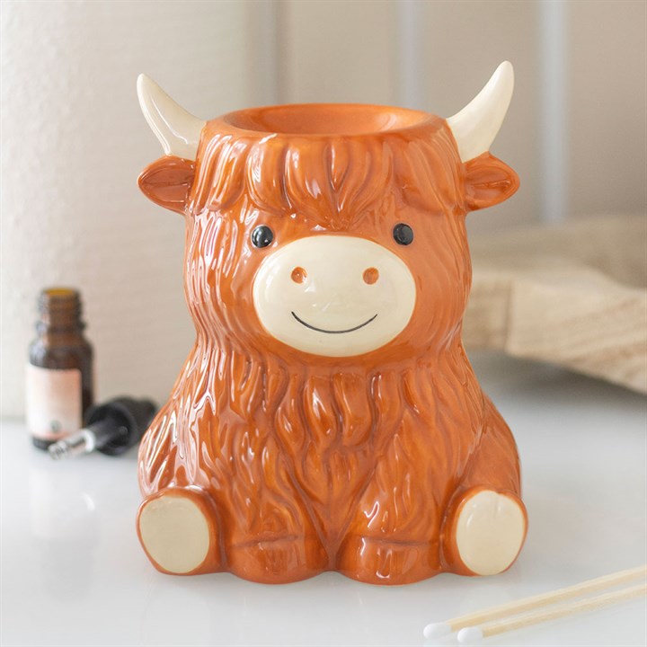 Highland cow oil/wax burner