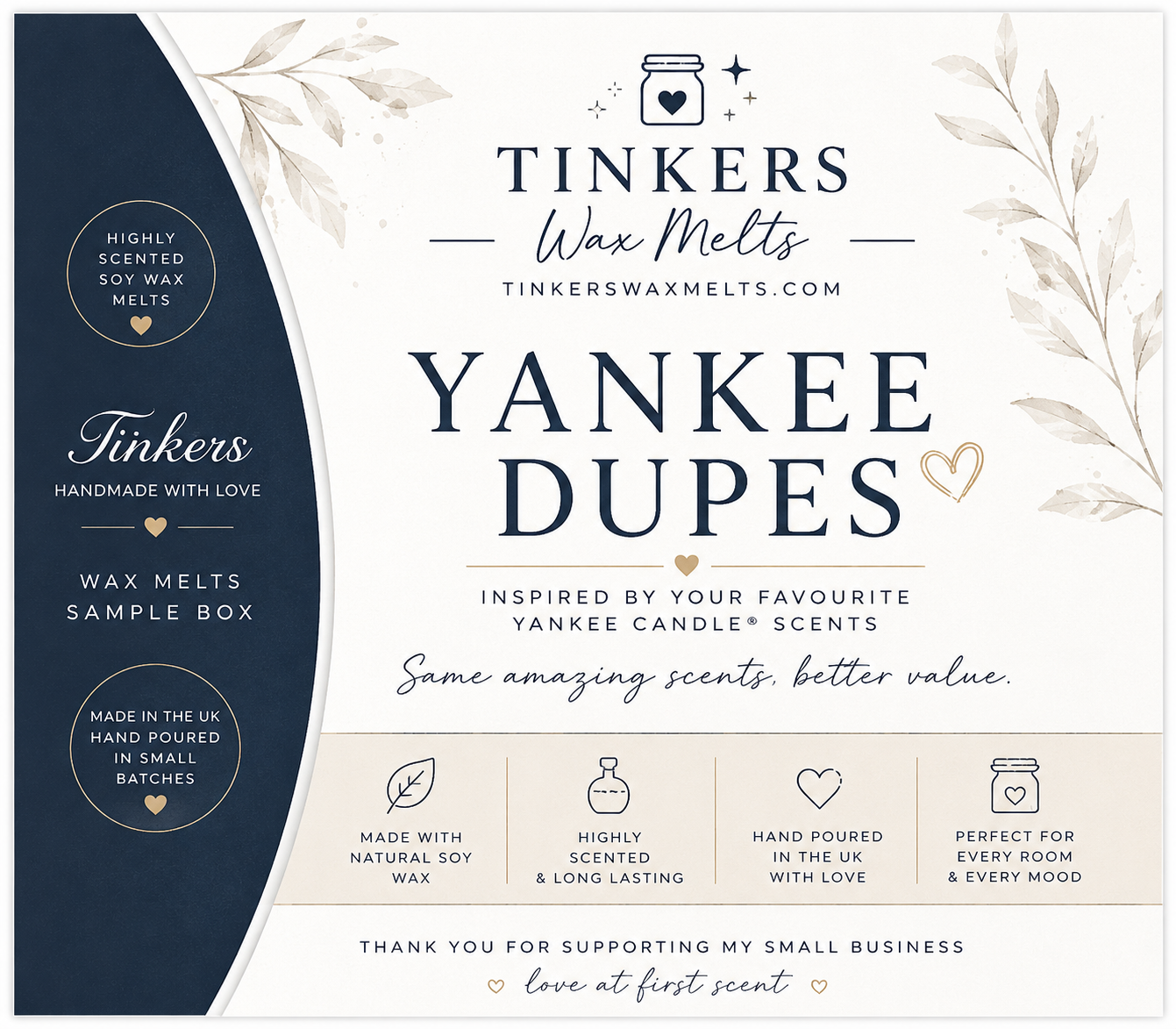 YANKEE DUPE fragrance sample collection (any 2 for £10 mix and match) (Copy)