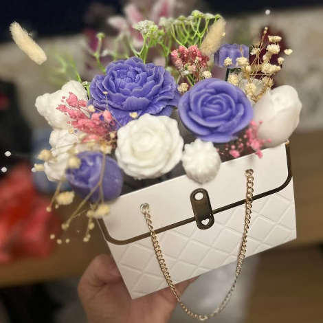 Wax bouquet- boxed -local delivery or collection only...3 day turnaround