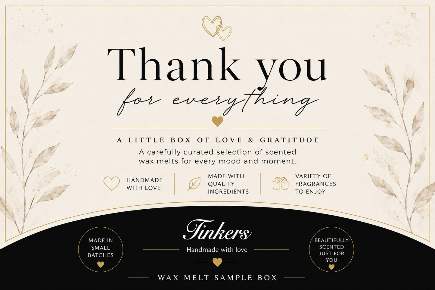 Thankyou Wax Sample box