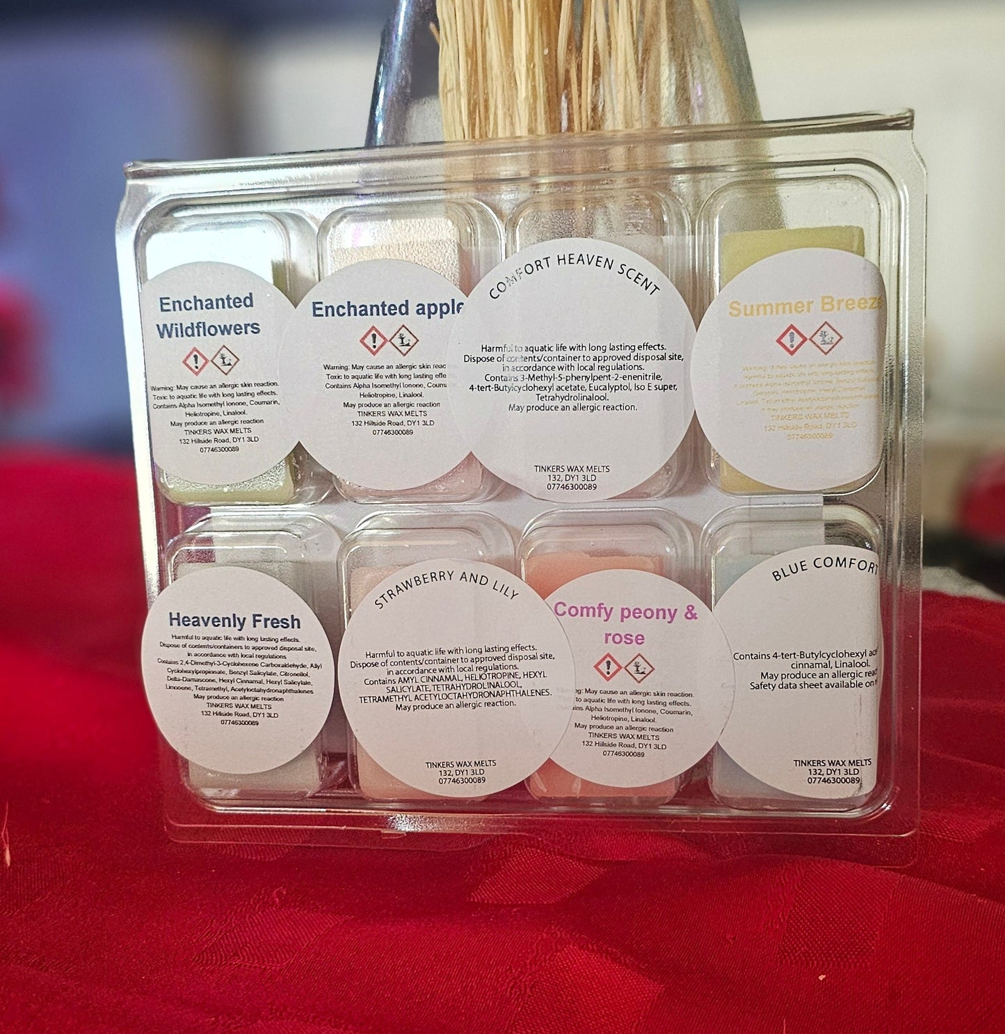 Comfort laundry wax sample fragrance collection