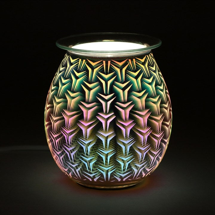3D GEOMETRIC LIGHT UP ELECTRIC OIL/WAX BURNER