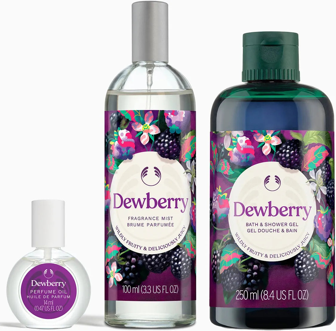 THE BODY SHOP DEWBERRY.All available products available from this link.