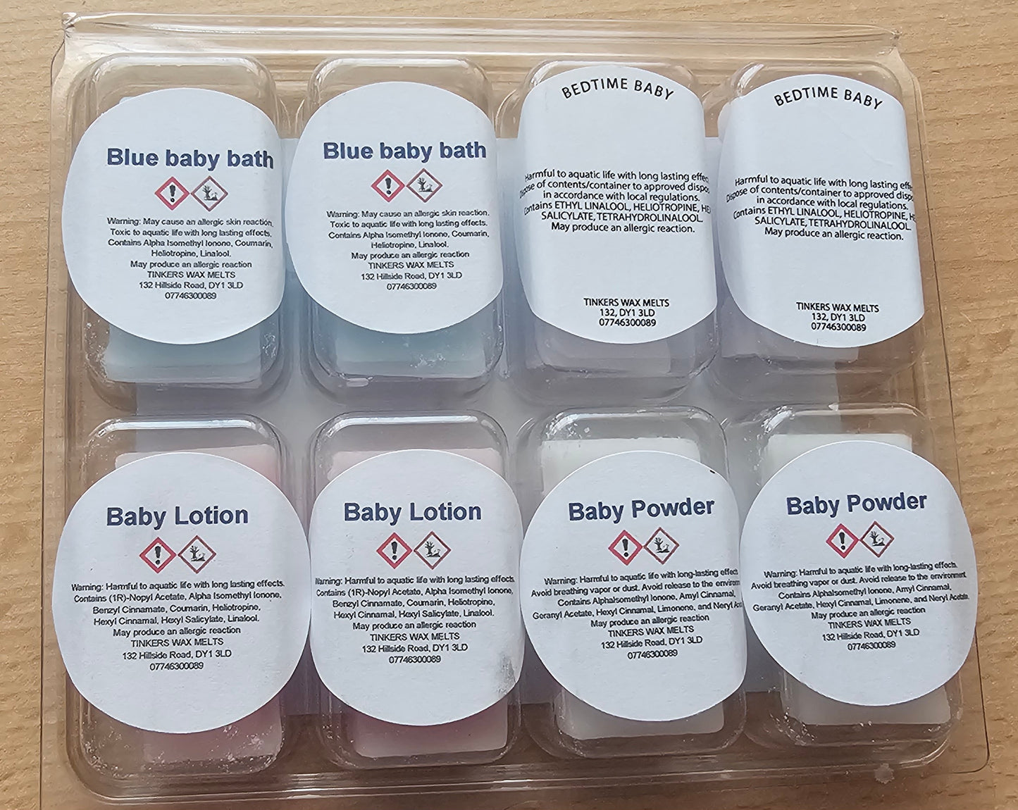 Baby fragrances sample collection