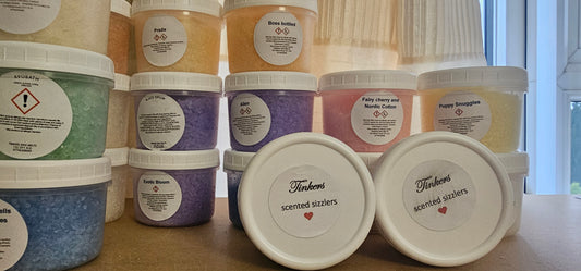 200g bag of highly fragranced simmering crystal sizzlers